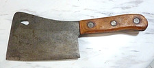 Vintage BRIDDELL U.S.A. No. 860 6" Meat Cleaver Butcher Tool Full Tang