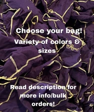 Crown Royale Drawstring Bags- Buyers Choice Variety Of Color/Size