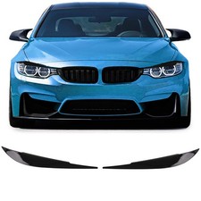 Scheinwerferblenden B�ser Blick Schwarz Glanz passend f�r 4er BMW F32 F33 F36