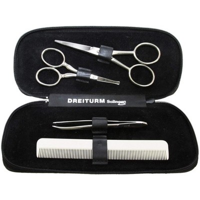 Dreiturm Men's Manicure Tool Kit Set 4 Piece with Case