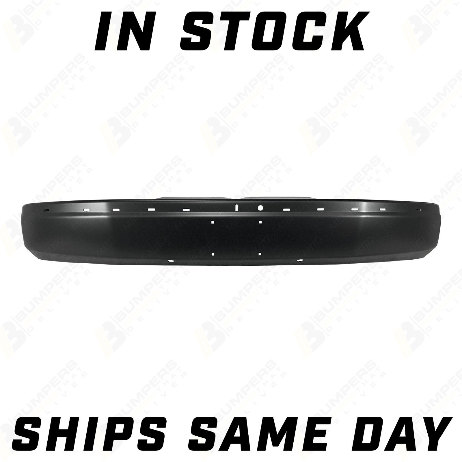 Black Front Bumper Face Bar for 2003-2025 Chevy Express GMC Savana 03-25