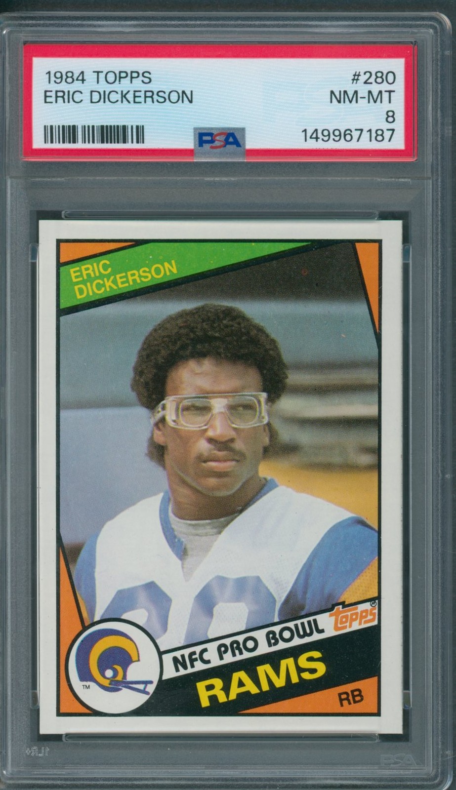 1984 Topps #280 Eric Dickerson PSA NM-MT 8 *7187