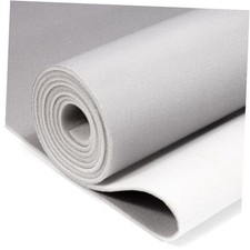 Auto Headliner Fabric Mesh Type with Foam Backing - Tube 74" L  60" W Gray