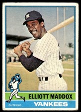 1976 Topps Elliott Maddox New York Yankees #503