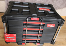 NEW Milwaukee 4932493189 PACKOUT 4 Drawer Tool Box Storage With Security Bar