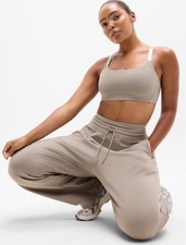 Athleta Shine strap bra- medium AC- mortar mushroom- nwt-