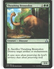 Thrashing Brontodon - Rivals of Ixalan - MTG - Uncommon - #148 - NM