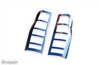 RüCklicht Lampenverkleidungssatz Van FüR Ford Transit MK6 2000-2006 ABS Chrom