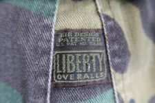 Liberty Overalls Mens 40 X 3 Camo Bibs Work Hunting Outdoors Adult Distressed