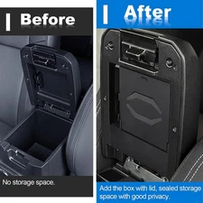Central Armrest Hidden Storage Box For Toyota Tacoma 2016-2022 2023 Accessories