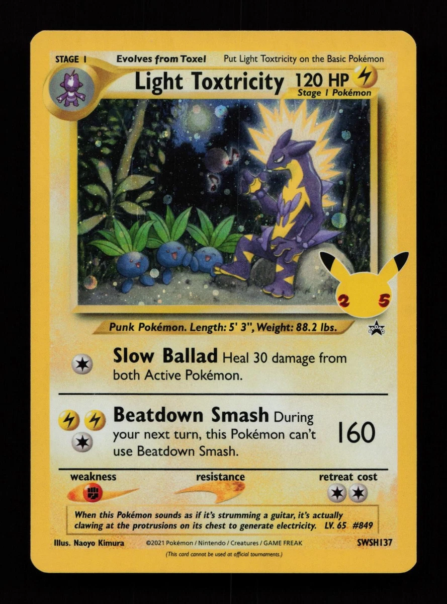 Light Toxtricity SWSH137 SWSH: Sword & Shield Promo Cards for sale