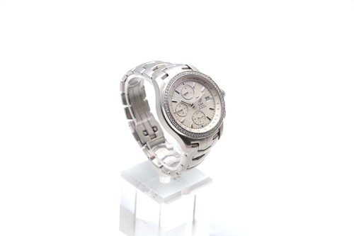 Tag Heuer Link CJF2118 42mm Cal. 16 Stahl Diamant Lünette Chronograph Herrenuhr - Bild 5 von 17