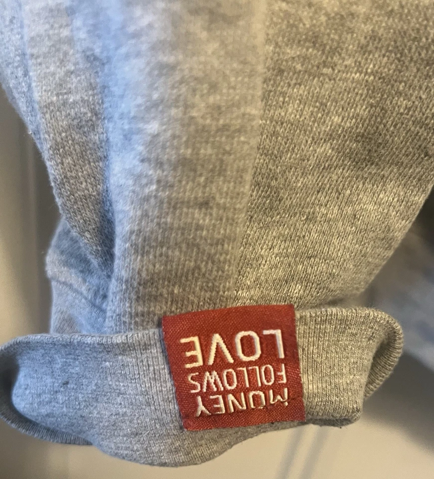 Moletom autêntico Love Money 6 figuras edição Outsider Art gola redonda cinza XXL - Imagem 4 de 4