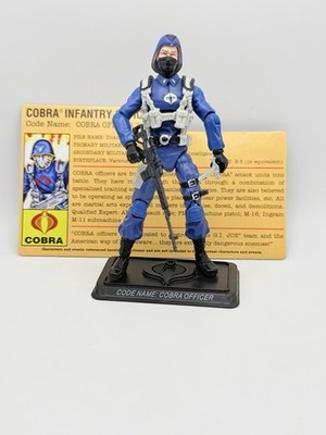 Complete G.I. Joe. Cobra Officer 2007 Hasbro V4 The Enemy Action Figure