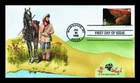 US COVER RIO GRANDE TEXAS AIR MAIL FIRST DAY ISSUE COMBO PUGH HAND PAINTED