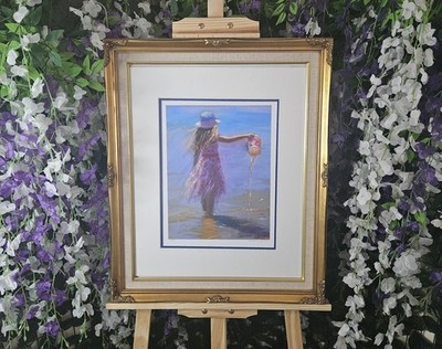  Steven Jones Signed Limited Edition Print 4/150 Emptying the Watering Can Beach