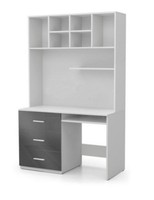 Schreibtisch Hochglanz Grau Tisch BüRo Kinderzimmer Jugendzimmer Tische Neu