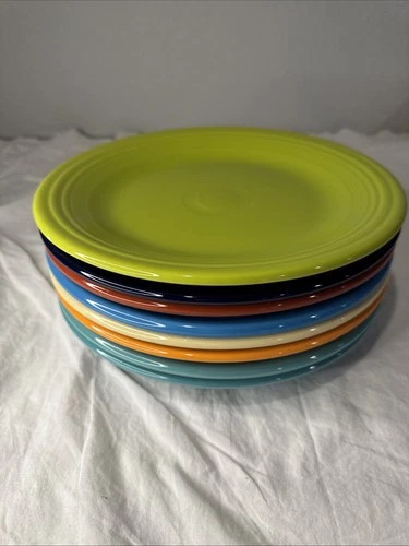 Fiesta Ware 10.5" Dinner Plate Set 8 Assorted Colors Fiestaware Homer Laughlin