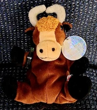 Vintage 1999 Coca-Cola Waks The Yak Nepal Beanie Plush Toy New With Tags 