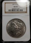 1897 O-Morgan Silver Dollar $1-Graded NGC AU-55(LOOKS NICER?!)AWESOME APPEAL! 🗝