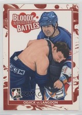 2013-14 ITG Enforcers II Darren Langdon Gino Odjick #169 9cf