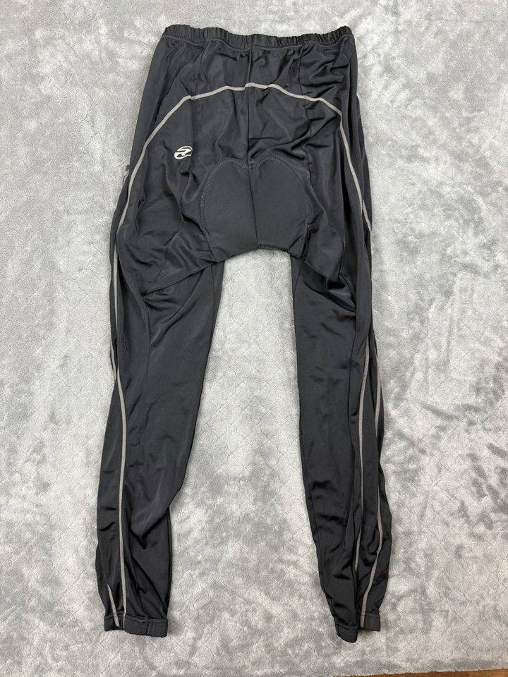 Cycling Padded Tights Long Pants US Men’s Medium Black Stretch Road Bike - Image 2 of 4
