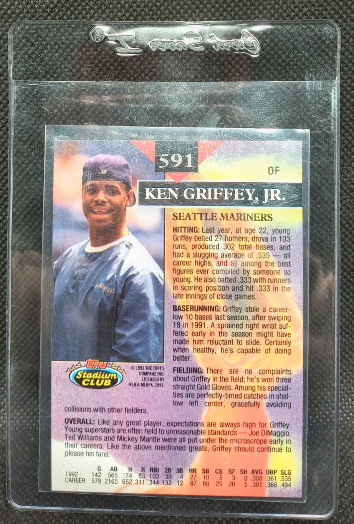 Ken Griffey Jr. Members Only 1993 Stadium Club #591 | eBay