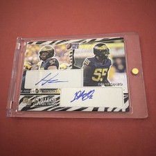 2022 Leaf Pro Set Metal College Connections Aidan Hutchinson, David Ojabo 1/1