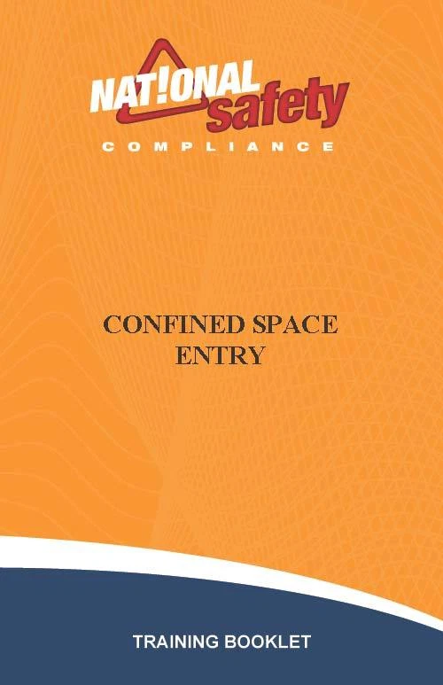 NATIONAL SAFETY COMPLIANCE INC Confined Space Training Booklets - Package of 10