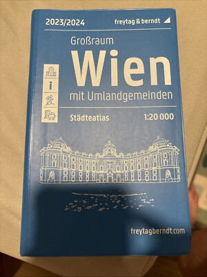 Wien Großraum Städteatlas 2023/2024 freytag & berndt (Vienna Street Atlas Guide)