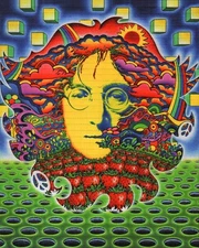Signed Blotter Art - LENNON 8" x 10" Limited Edition by Jeff Hopp
