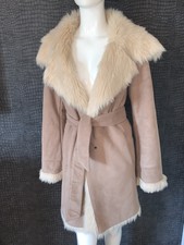 Ex Condition Armani Jeans Womans Faux Fur Coat Size 40 Small Fits 8 10 Small 12