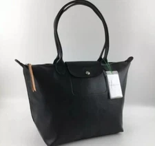 LONGCHAMP  Le Pliage City L Totebag Black - Leather New outlet