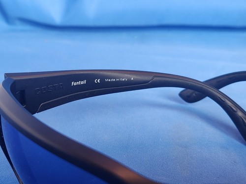 Neue Costa Del Mar Sonnenbrille Fantail Blackout blau verspiegelt 580G - Bild 14 von 16