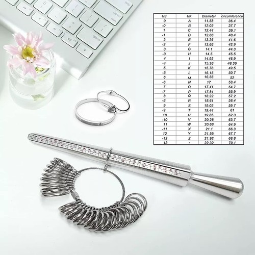 Ring Sizer Gauge Tool Mandrel Sizer Tools for Ring Repair Finger Sizing Measure - Picture 6 of 8