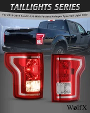 For 2015 2016 2017 Ford F-150 Factory Halogen Tail lights New OEM Rear Lamps L&R