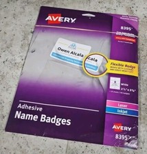 160 Count Pack of 8395 Avery 2-1/3" x 3-3/8" Adhesive Name Badges