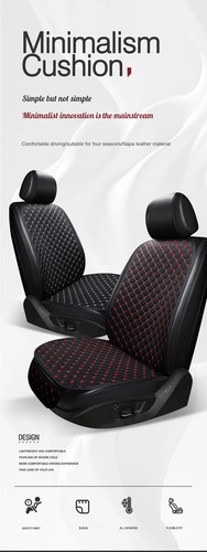 Leather Car Seat Cover Minimalism Cushion Wear-resistant Durable Four Seasons - Picture 10 of 26