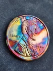 1 OZ 1909-S VDB 🌈🌈Lincoln Wheat Cent Round .999 Copper BU Restrike