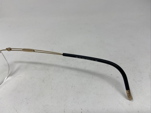 SILHOUETTE 5521 EX 7530 52-17-145 GOLD RIMLESS EYEGLASSES FRAME UY08 - Picture 7 of 8
