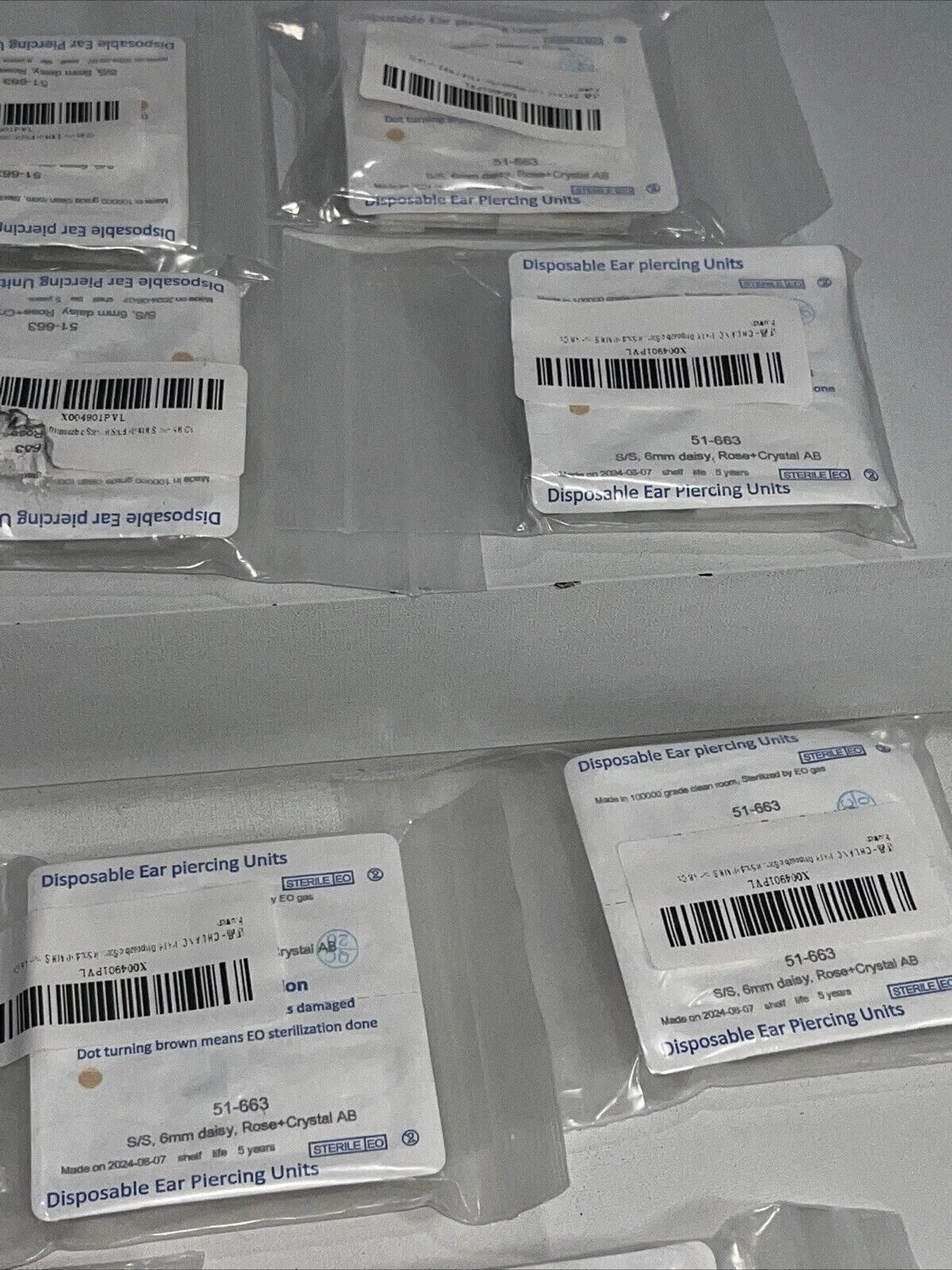 11 Sets Disposable Ear Piercing Units Sealed 106m, 14mm image 8