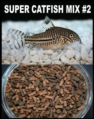 AQUATICBLENDEDFOODS ABF SUPER CATFISH MIX #2 ,Cichlid,Cory catfish,Krill,Blackworm,Earthworm,ABF80N
