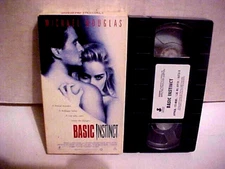 Basic Instinct (1992) VHS Sharon Stone Michael Douglas Thriller S1