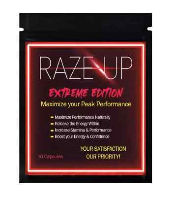 Raze Up Extreme Edition Male Enhancement Pills for EXTREME PERFORMANCE 10caps