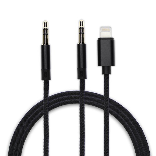 Cavo audio doppio analogico 4smarts Soundcord aux jack 3.5mm per iPhone e  iPad | eBay