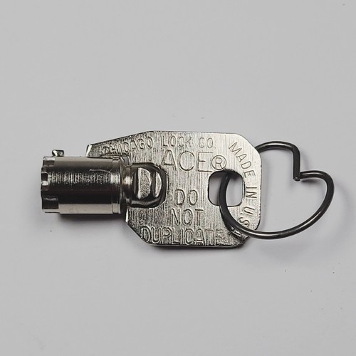 Vintage ACE Chicago Lock Co. Key HMC 28810 Original Not a Copy Vending