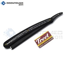 Cut Throat Barber shaving Razor Full Black + 10 Free Blades BTS-184
