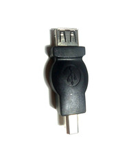 Black USB Adapter (Standard Type A Female - Type B Male)