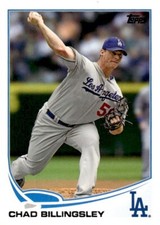 2013 Topps #158 Chad Biliingsley Los Angeles Dodgers
