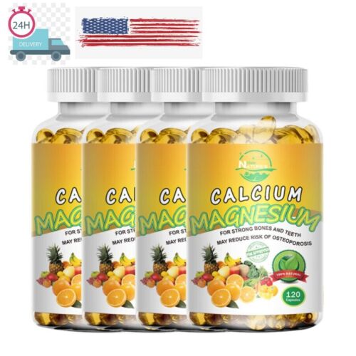 Qty120 Zink Kalzium Magnesium & Vitamin D3 Tabletten Komplex Ergänzungskapsel - Bild 1 von 12